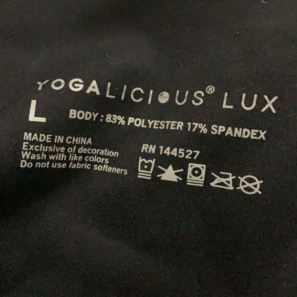 NWOT YOGALICIOUS LUX HIGH WAIST SHORTS SIZE L, S - Picture 7 of 7